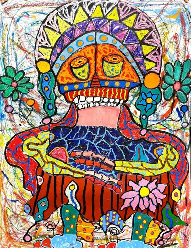 Bandari Händler par Kaweh Agah, Œuvre sur papier en vente sur Singulart