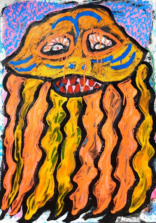 Qualle denkt II Kaweh Agah