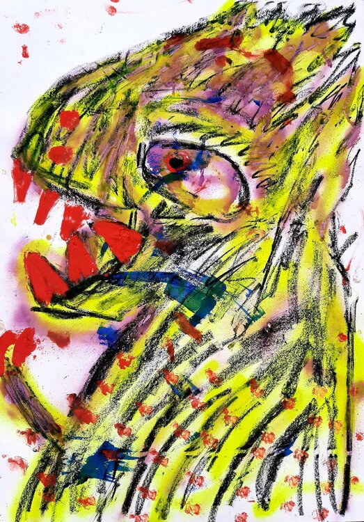 Kleiner Drache ist hangry Kaweh Agah
