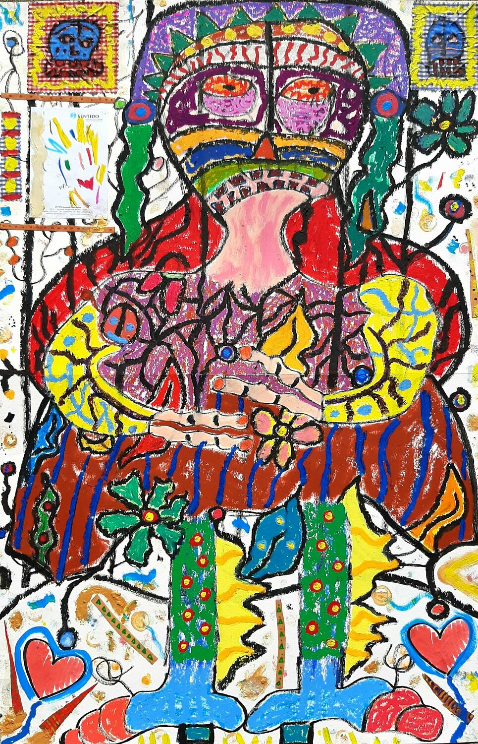 Beauty of Bandari Kaweh Agah Werk auf Papier zu verkaufen