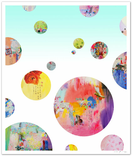 Hello world II - Impression d'art von Xiaoyang Galas, Druck kaufen auf Singulart