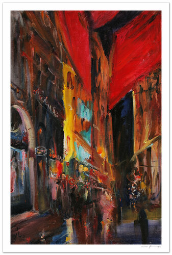 Night in Lyon - Impression d'art von Xiaoyang Galas, Druck kaufen auf Singulart