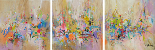 Talk with you in forest von Xiaoyang Galas, Malerei kaufen auf Singulart