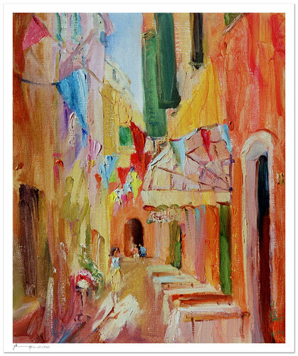 Color of  Italy - Impression d'art von Xiaoyang Galas, Druck kaufen auf Singulart