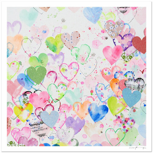 Love will save the world - Impression d'art von Xiaoyang Galas, Druck kaufen auf Singulart