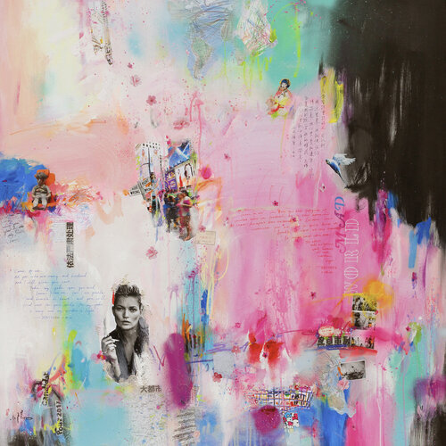 Mad world - Impression d'art sur toile von Xiaoyang Galas, Druck kaufen auf Singulart