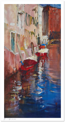 Premier jour à Venise - Impression d'art di Xiaoyang Galas, Stampa in vendita su Singulart
