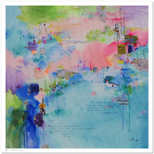 Amazing day in Paris - Impression d'art von Xiaoyang Galas, Druck kaufen auf Singulart