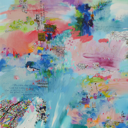 Amazing day in Paris II van Xiaoyang Galas, Schilderij te koop op Singulart