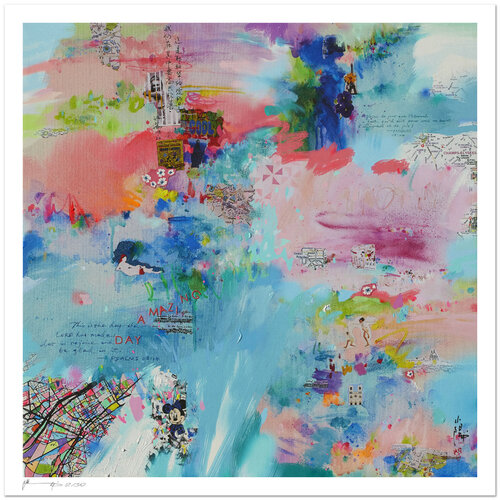 Amazing day in Paris II - Impression d'art de Xiaoyang Galas, Impresión a la venta en Singulart
