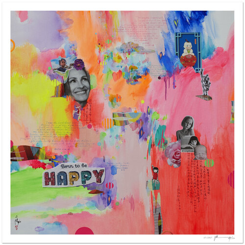 Born to be happy - Impression d'art van Xiaoyang Galas, Afdruk te koop op Singulart