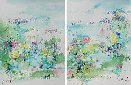 Jardin magique von Xiaoyang Galas, Werk auf Papier kaufen auf Singulart