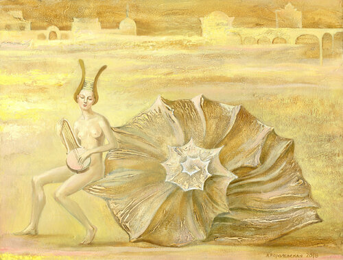 Snail Morning Song de Lana Korolievskaia, Pintura a la venta en Singulart