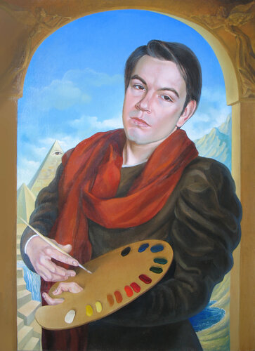 Portrait of a young artist par Lana Korolievskaia, Peinture en vente sur Singulart
