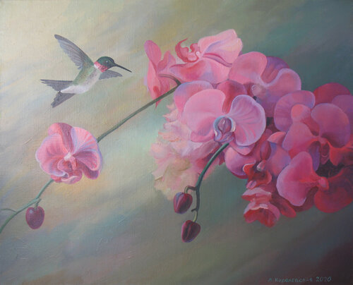 Orchid van Lana Korolievskaia, Schilderij te koop op Singulart