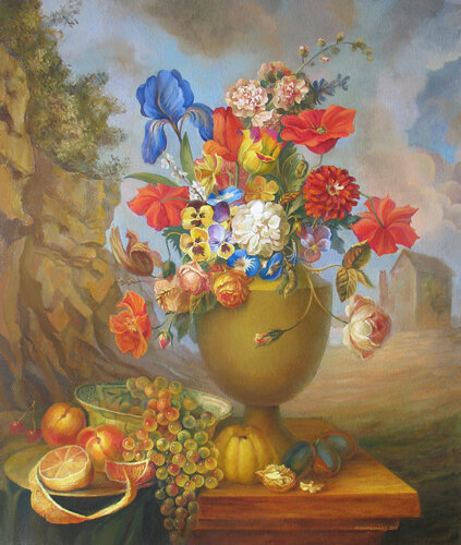 Flowers and fruits von Lana Korolievskaia, Malerei kaufen auf Singulart