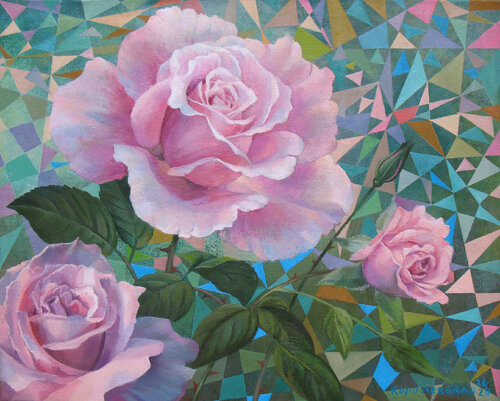 Diffusion of rose scent von Lana Korolievskaia, Malerei kaufen auf Singulart