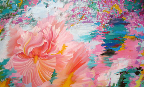 Flower of peace van Lana Korolievskaia, Schilderij te koop op Singulart