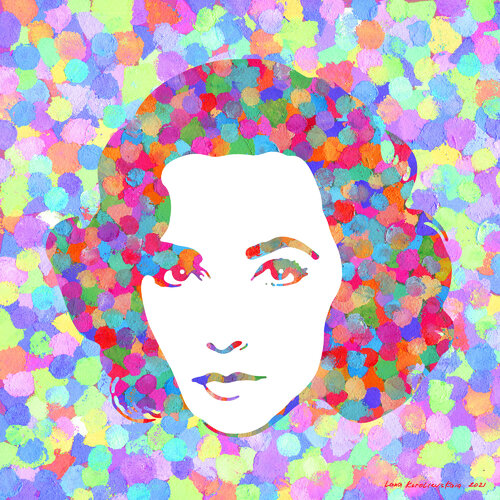 Violet eyes von Lana Korolievskaia, Druck kaufen auf Singulart