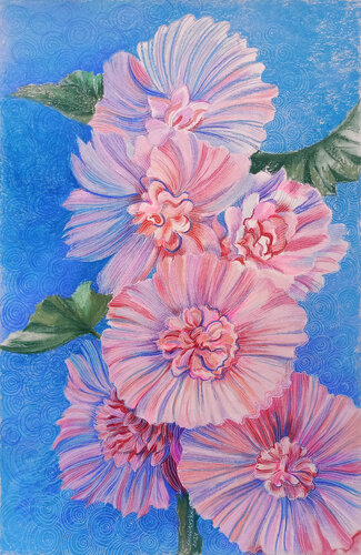 Tender mallows by Lana Korolievskaia, Work on Paper for Sale on Singulart