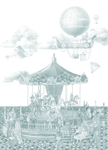 Carousel entertainment de Lana Korolievskaia, Dibujo a la venta en Singulart