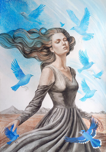 Search for harmony von Lana Korolievskaia, Zeichnungen kaufen auf Singulart