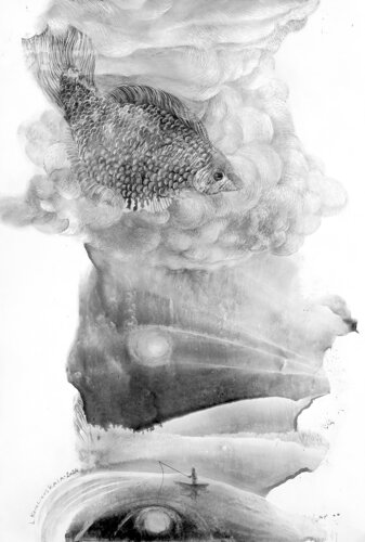 A fisherman's dream par Lana Korolievskaia, Dessin en vente sur Singulart