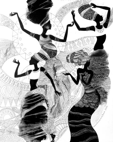 Four graces by Lana Korolievskaia, 소묘 for Sale on Singulart