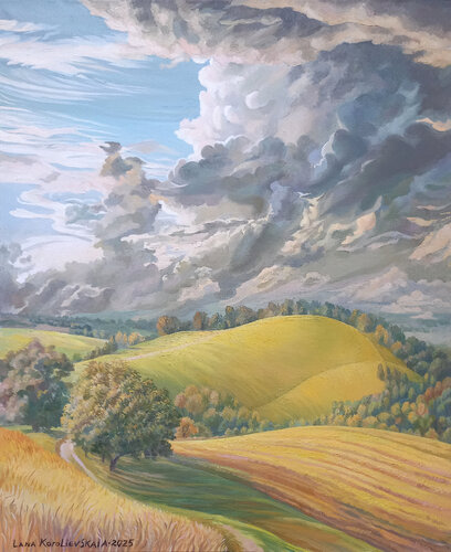 The clouds are going away par Lana Korolievskaia, Peinture en vente sur Singulart