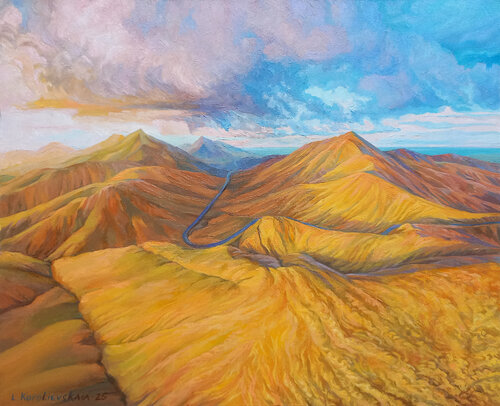A metaphor for the middle path, which leads to the same goals as any other de Lana Korolievskaia, Pintura a la venta en Singulart