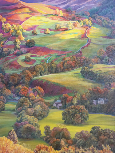 The Sun in the Echo of the Earth di Lana Korolievskaia, Pittura in vendita su Singulart