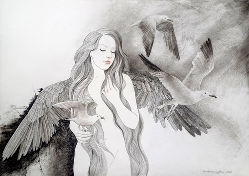 New Wings von Lana Korolievskaia, Zeichnungen kaufen auf Singulart