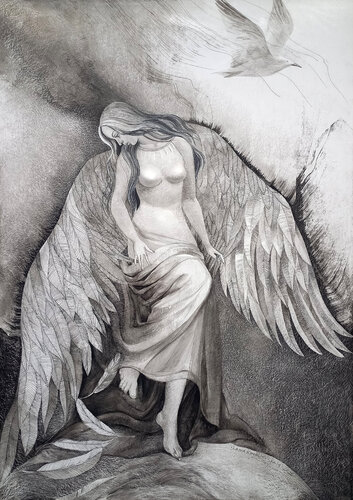 Time to Let Go di Lana Korolievskaia, Disegno in vendita su Singulart