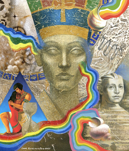 Reflections about the Nature of Eternity in the Visible Light Spectrum de Lana Korolievskaia, Impresión a la venta en Singulart