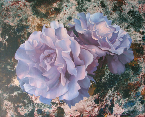 Blue roses von Lana Korolievskaia, Malerei kaufen auf Singulart