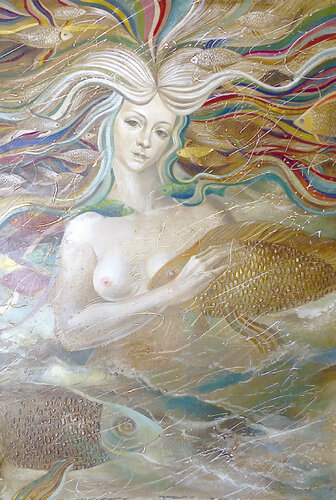 Mermaid di Lana Korolievskaia, Pittura in vendita su Singulart