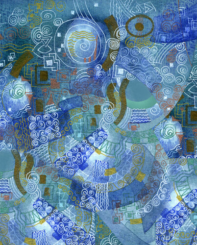 Flickering Space 1 van Lana Korolievskaia, Afdruk te koop op Singulart