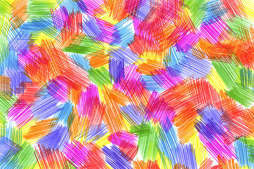 Multi-colored strokes Lana Korolievskaia