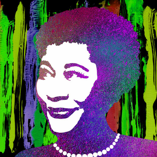 Fluorescent miss Fitzgerald von Lana Korolievskaia, Druck kaufen auf Singulart