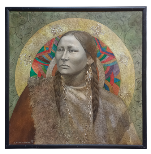 Indian Gioconda von Lana Korolievskaia, Malerei kaufen auf Singulart