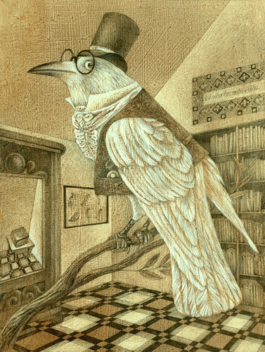 White Raven von Lana Korolievskaia, Druck kaufen auf Singulart