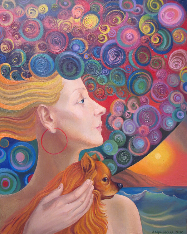 Lady with a dog Lana Korolievskaia