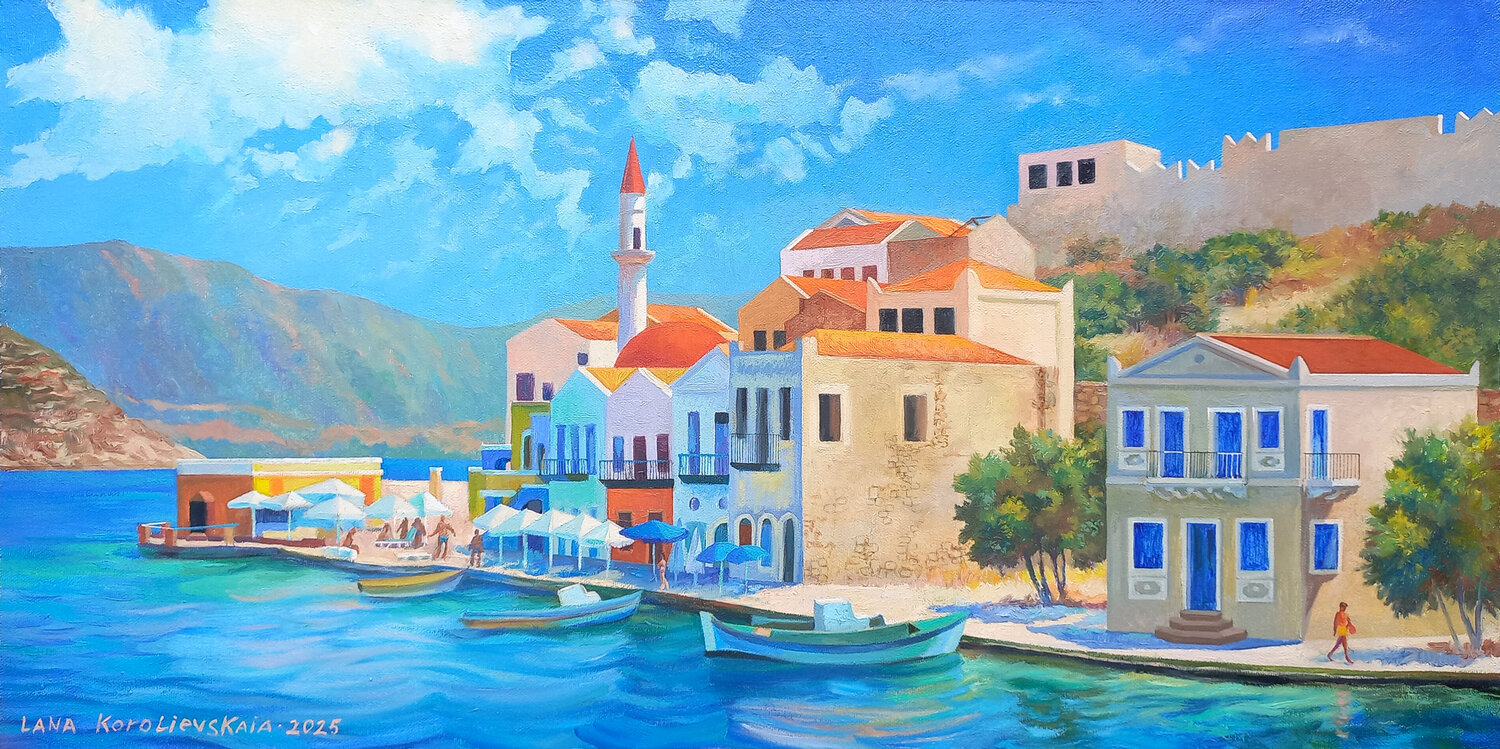 Midday on Kastellorizo Lana Korolievskaia Originalgemälde zu verkaufen
