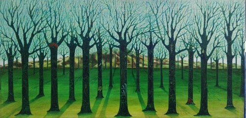 BOSCO IN PRIMAVERA van Antonio Presti, Schilderij te koop op Singulart