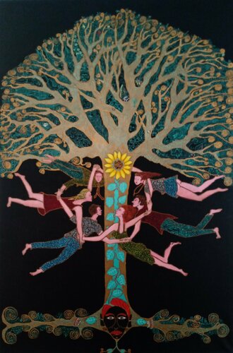 L'ALBERO DELLA GIOIA van Antonio Presti, Schilderij te koop op Singulart