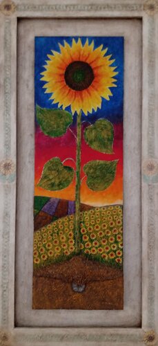HELIANTHUS ANNUUS von Antonio Presti, Malerei kaufen auf Singulart