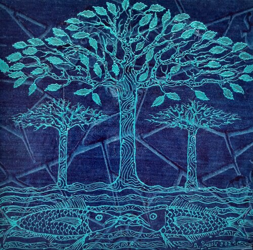ALBERI E PESCI van Antonio Presti, Schilderij te koop op Singulart