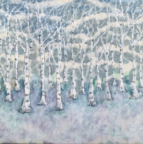 Betulle bianche by Antonio Presti, Painting for Sale on Singulart