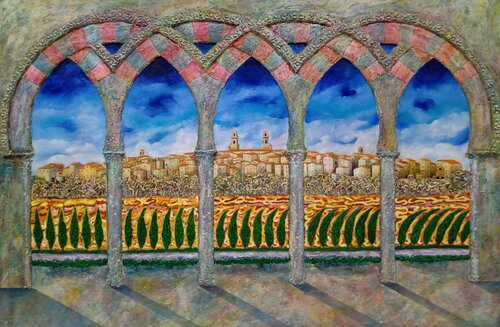 Paesaggio toscano by Antonio Presti, Painting for Sale on Singulart