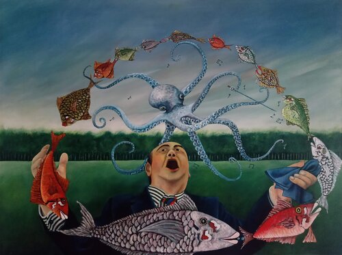 Cantata van Antonio Presti, Schilderij te koop op Singulart